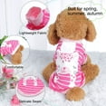 thumbnail image 3 of Camiseta para mascotas primavera otoño, ropa para perros cachorros y gatos pequeños, chaleco impreso, S #11, 3 of 7