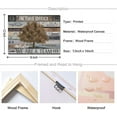thumbnail image 2 of Vintage Office Artwork Wall Decor In This Office Motivational Posters Brown Maple Tree Picture Print on Canvas Inspiring Wall Art for Home School Office Decoration Framed Inspirational Gifts 12x16inch, 2 of 6