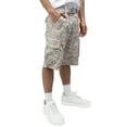 thumbnail image 3 of RAW X Mens Belted 12.5" Inseam Knee Length Cargo Shorts, Sand Camo, 36, 3 of 7