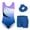 Aurora, variant on Leotards for Girls Gymnastics Sparkly Kids Dance Unitard Biketards with Shorts 4-11Years