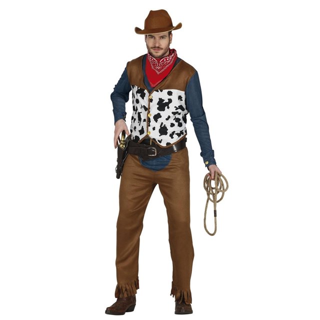 Fiestas Guirca Costume de Cowboy pour Homme