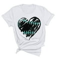 thumbnail image 2 of Baseball Print Mom Shirts Women Casual Short Sleeve Mother's Day Tee Cute Graphic Tunic Tops (S, White), 2 of 3