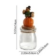 thumbnail image 3 of Halloween Candy Jar, Decorative Glass Storage Container with Resin Topper Lid for Fall Tabletop Centerpiece, Cork Sealed Treat Canister for Party Decor and Small Keepsake Organization, 3 of 8