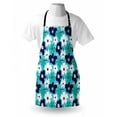 thumbnail image 3 of Aqua Apron Artistic Spring Flowers on Blue Backdrop Ditsy Style Nature Inspired Simplistic Blooms, Unisex Kitchen Bib Apron with Adjustable Neck for Cooking Baking Gardening, Multicolor, by Ambesonne, 3 of 3
