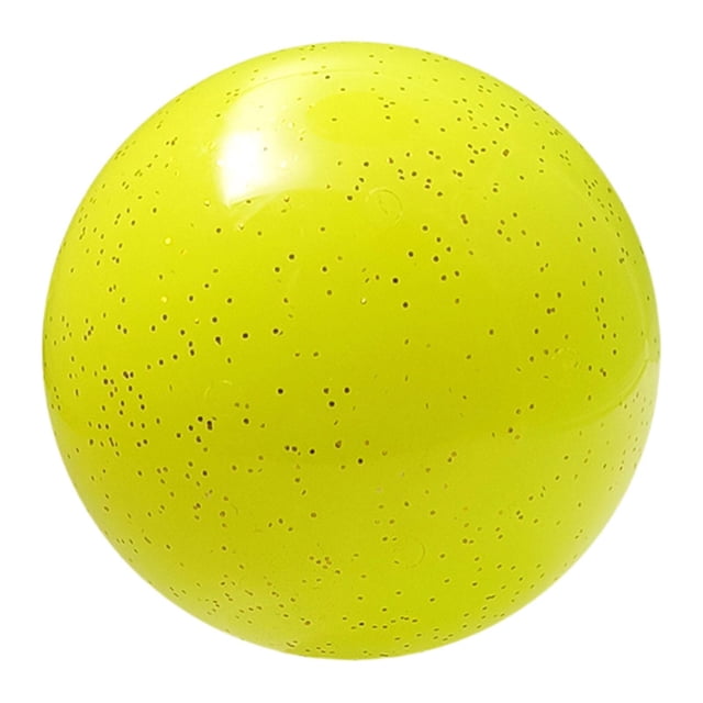 Pelota de golf de resina portátil de 60 mm para práctica diaria. Amarillo