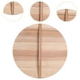 thumbnail image 6 of TISHITA Wooden Pot Lid Wooden Drop Lid,Kitchen Accessory,Lightweight,Anti Scalding Round Skillet Lid Kitchen Cooking Lid Wok Cover 22cm, 6 of 8