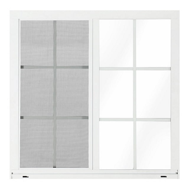 ventana corrediza con cuadricula blanca 90 x 90 cm (anchoxalto)