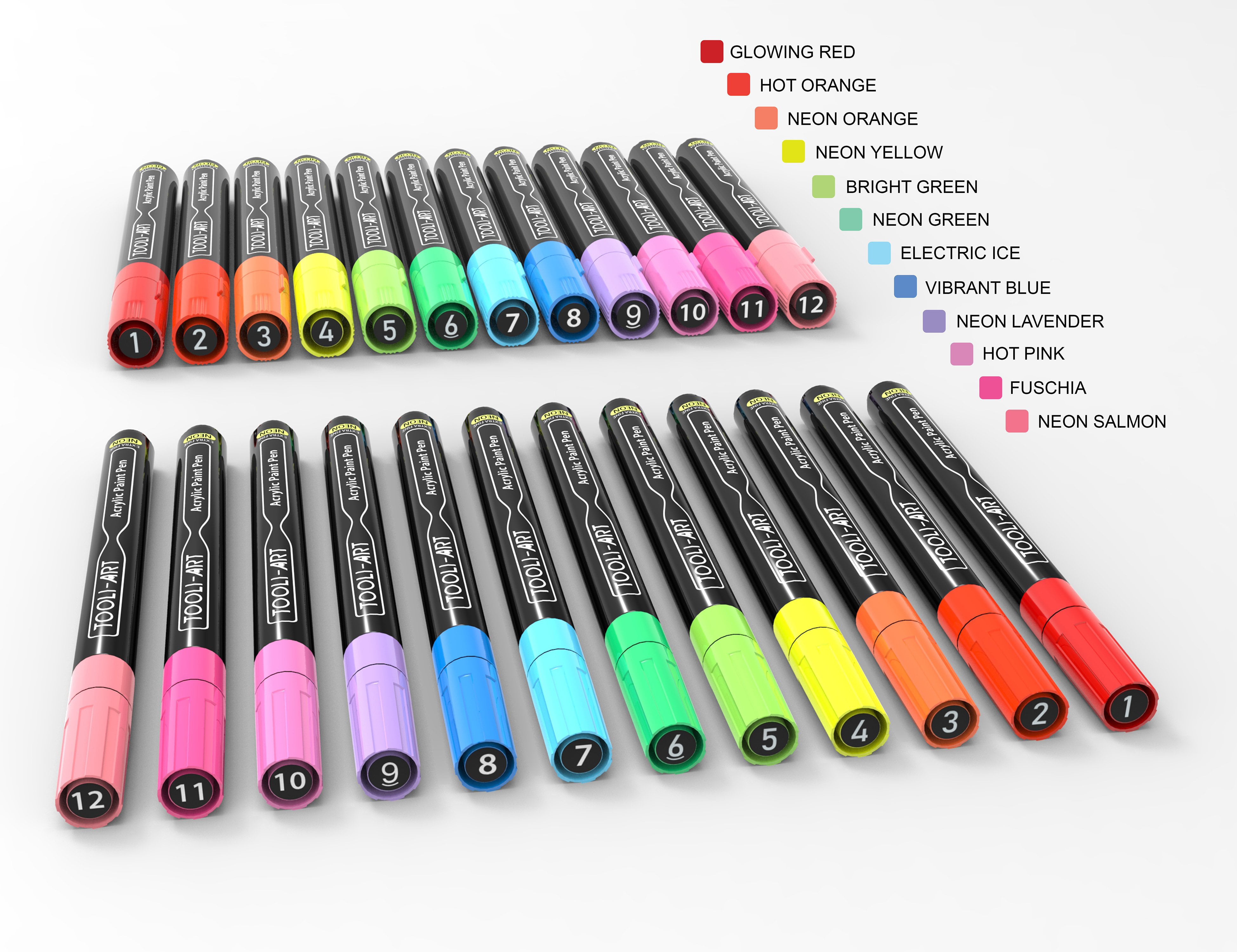 8 Colors/set Neon UV Fluorescent Acrylic Paint Pens, Paint Markers, Glow in  The Dark Bright DIY Luminous Marker Pen Art Supplies - AliExpress