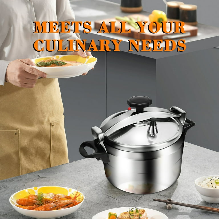 Tebru 7L Aluminum Alloy Stovetop Pressure Cooker, Thickened Design