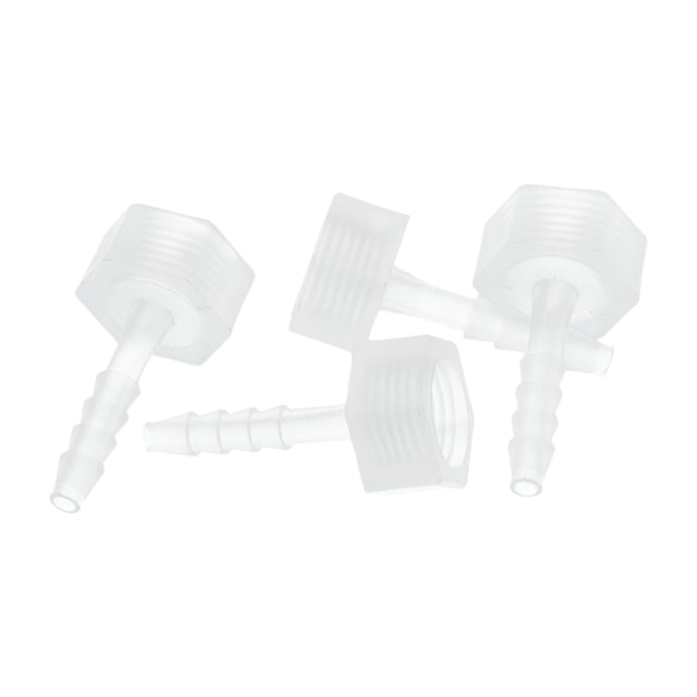 Accesorio de barbado hembra GTH de 5/32" para manguera de 1/4" de Unique Bargains para acuarios de plástico transparente 4 Pcs