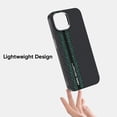 thumbnail image 5 of Stylish Texutre Case Cover for Apple iPhone 13, Slim Fit [Compatible with Magsafe & Accessories] Shockproof Drop Protection Anti-Scratch Anti-Slip Bumper Rugged Case for Men,Black+Green, 5 of 6