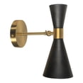 thumbnail image 2 of Gild Design House Calvin un Applique en Métal Armé Noir et Laiton, 2 of 13