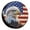 Bald bird with american flag, variant on KAKALAD Camper Happy usa flag Spare Tire Cover Weatherproof Universal Vehicle Accessories 14 Inch