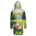 thumbnail image 2 of Happy Retirement with Pomeranian Enjoy Life Rest Time All Over Print 3D Hooded Duffle Toggle Coat Pom Dog Lover Gifts - 02027, 2 of 6