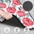 thumbnail image 3 of Yiaed Rose Flowers Print Carpet Floor Mats for Cars, Auto Accessories Front & Rear Car Floor Mats Car Floor Foot Mat Sets of 4 Pieces, 3 of 7