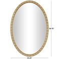 thumbnail image 3 of DecMode 25" x 37" Brown Wall Mirror with Beaded Inspired Frame, 3 of 10