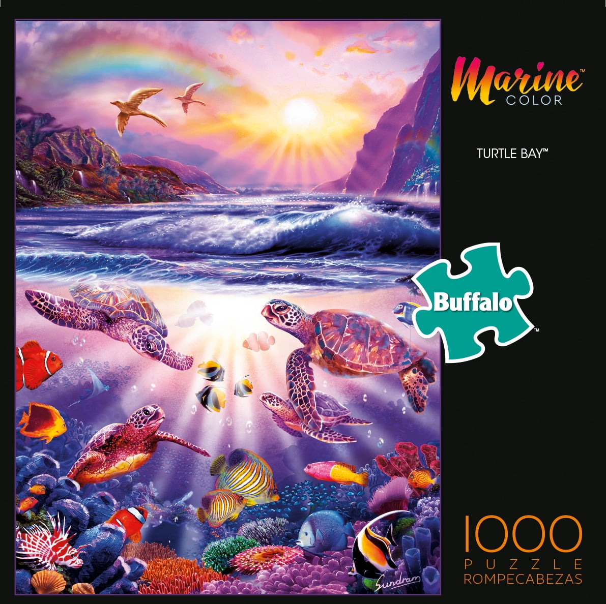 1000-piece Round Puzzle, Placement Game Puzzle, Rainbow Puzzle, Adu