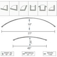 thumbnail image 3 of Adjustable Curved Shower Curtain Rod - 304 Stainless Steel Rings Included-SinKeeU, 3 of 5