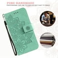 thumbnail image 3 of TECH CIRCLE for Google Pixel 8 Wallet Case for Women, Card Holder Embossed Mandala Flower Flip PU Leather Magnetic Protective Kickstand Cover with Lanyard for Google Pixel 8 6.2" 2023, Green, 3 of 9