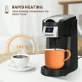thumbnail image 5 of CHULUX Classic Single Serve Coffee Maker for K-pod, 12 Ounce Coffee Machine for Home, Black, 5 of 5