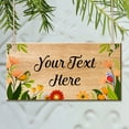 thumbnail image 4 of Personalized Wooden Hanging Garden Sign, UV Printed Robins & Flowers Decorative Plaque,  Summer House Yard Garden Shed Sign, Welcome Sign Decorative Outdoor, 4 of 7