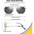 thumbnail image 2 of Flip Up Sunglasses Men Women Polarized Steampunk Flip Sunglasses With Double Lenses zhangyuxiang LED, 2 of 2