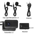 thumbnail image 1 of Zopsc Micrófono de Clip de Solapa VHF Inalámbrico con Transmisor Receptor, Micrófono Universal Portátil con Pantalla LED, Compatible con Audio, Amplificador, Multimedia, Audio Móvil Ecomeon no, 1 of 6