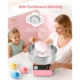 thumbnail image 2 of KFFKFF Commercial Cotton Candy Machine, 1000W Electric Floss Maker with 15-inch Stainless Steel Bowl and Sugar Scoop, Suitable for Hard Candy, Perfect for Home, Kids' Birthdays, and Family Gatherings, 2 of 9