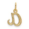 thumbnail image 4 of Diamond2Deal 10k Yellow Gold Letter a Initial Charm Pendant for Women (L- 0.44 inch, W- 0.36 inch), 4 of 6