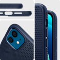 thumbnail image 2 of Spigen Air Liquide Compatible avec Apple iPhone 12 Mini Étui (2020) - Bleu Marine, 2 of 5