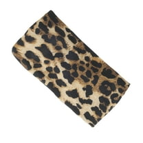 Unique Bargains 1 Pc Breathable Headband Print Tie Headband for Sport Black Brown