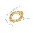 thumbnail image 2 of AURARMLET Vintage Oval Picture Frame Golden 3Pcs 2.75X2.04X0.16In, 2 of 8