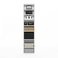 thumbnail image 6 of Furinno Indo 8-Tier Adjustable Shelves Multimedia Media Storage Tower Rack, White, 6 of 6