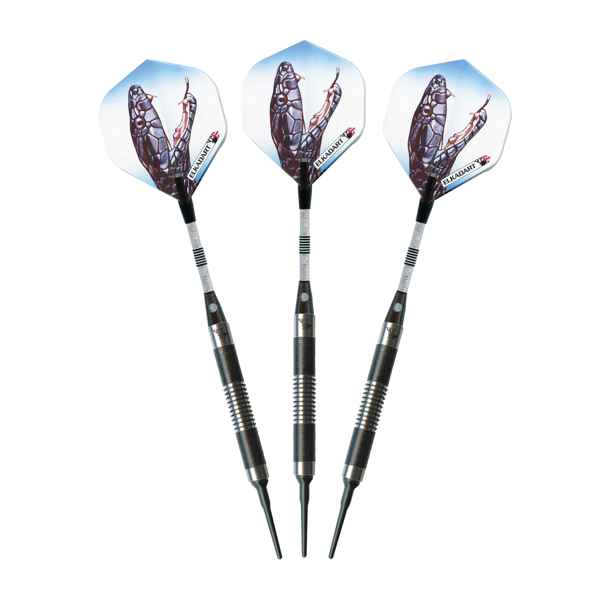 Elkadart Black Mamba Tungsten Soft Tip Darts Thin Barrel 18 Grams