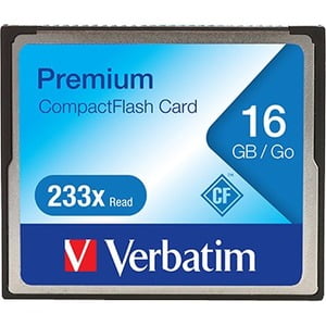 Verbatim 16GB 233X Premium CompactFlash Memory