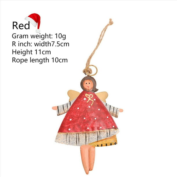 16 Piezas Colgantes de de Baile de Metal NavideñO para ÁRbol de Navidad Adornos Colgantes ÁRbol de Navidad Decoraciones de MuñEcas para Fiesta en Casa