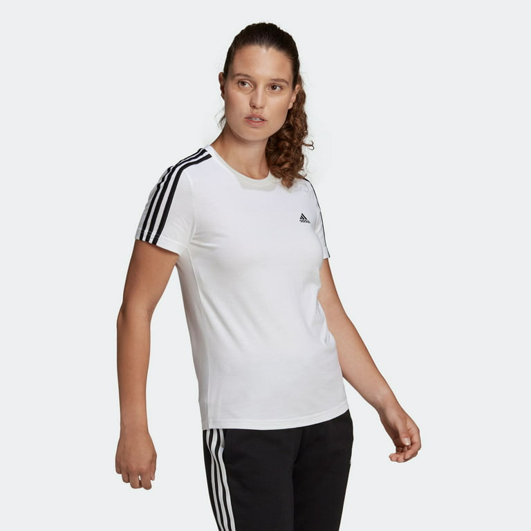 Adidas Women's Essentials Cotton 3 T-Shirt, US - Walmart.com