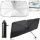 thumbnail image 1 of Car Sunshade Windshield Sun Shade, Titanium Silver Cloth Foldable Windshield Sun Shade Umbrella, 1 of 5