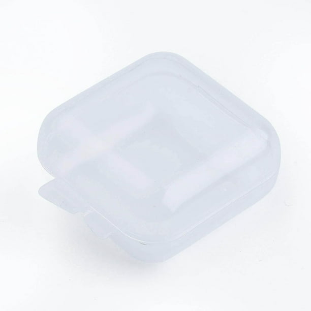10 cajas organizadoras de plástico para guardar cuentas, con tapa abatible. Estuche pequeño de plástico, mini cajas cuadradas para manualidades y arte.