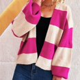 thumbnail image 4 of Women's Sweater Cardigan 3D Floral Long Sleeve Ribbed Knit Cardigan Sweaters V-Neck Button Down Coat Outwear, 4 of 5