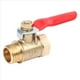 thumbnail image 2 of 48PCS 1/4 Pulgadas Interruptor de de VáLvula de Bola de LatóN de Servicio Pesado ConexióN de Tubo de Rosca NPT Macho y Hembra, 2 of 5