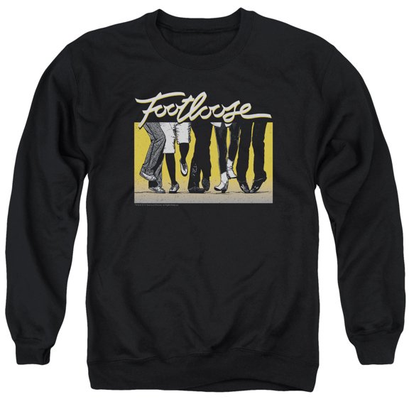Footloose Dance Party Adult Crewneck Sweatshirt Black