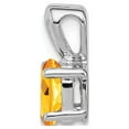 thumbnail image 2 of 925 Sterling Silver Rhodium-plated Citrine Pendant; for Adults and Teens; for Women and Men, 2 of 4