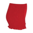 thumbnail image 5 of MIXUE Shorts For Women Summer Solid Color Elastic Ruffle Sexy Casual Comfortable Shorts Streetwear,Red,S, 5 of 9