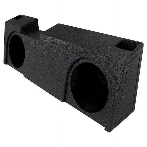 QBOMB Crew Cab & Double Cab 19-UP Dual 10 Empty Woofer Box for Chevy & GMC