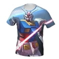 thumbnail image 3 of Mobile Suit Gundam Shirt 3d Printed T Shirt Crewneck Short Sleeve Top Tees For Mens, 3 of 8