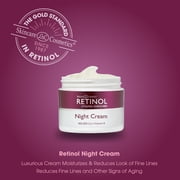 Retinol Skincare by Ldel Cosmetics Night Cream with Vitamins A, C, and E, Anti-aging Moisturizer, 1.7 oz