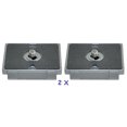 thumbnail image 1 of BolinUS 2 x Plaque de Libération Rapide Compatible avec Bogen 3157N Manfrotto 200PL-14 RC2 3030 3130 avec Vis 1/4 Pouces pour Tête à Bille, 1 of 2
