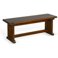 thumbnail image 2 of Home Square 3-Piece Set with 2 Side Benchs and 60" Table in Medium Brown, 2 of 12