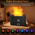 thumbnail image 2 of 180ml Flame Air Humidifier Essential Oil Diffuser, TSV 3D USB 7 Color Light Aroma Diffuser for Home, Office, Spa, Gym, 2 of 10